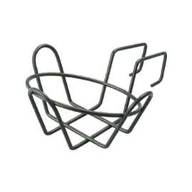 Landscapers Select GB-4326 Round Planter Holder with Hanger, Steel, Black, Powder coated