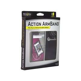 Nite Ize NIPB2-01-R8 Action Arm Band, Large, Microfiber Cloth, Black, For: iPhone 6s and Samsung Galaxy S7