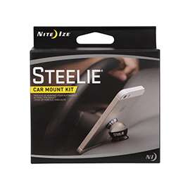 Nite Ize STCK-11-R8 Dash-Mount Kit, Black/Silver, Dash Mounting