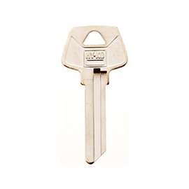 HY-KO 11010S6 Key Blank, Brass, Nickel, For: Sargent Cabinet, House Locks and Padlocks