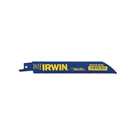 IRWIN 372418P5 Reciprocating Saw Blade, 1.81 in W, 4 in L, 18 TPI, Bi-Metal Cutting Edge