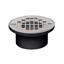 Oatey 43578 Floor Drain, 2 x 3 in, ABS Body, Black