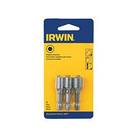 IRWIN 3545993C Lobular Nutsetter Set, Steel, 3-Piece, For Sheet Metal Screws and Hexagonal Head Fasteners