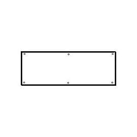 Schlage SC8400PA-619 8X34 Kick Plate, 34 in L, 8 in W, Aluminum, Satin Nickel