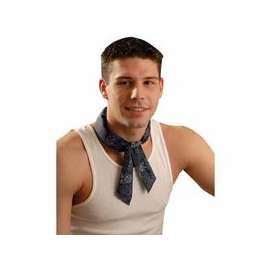 MiraCool Neck Bandanas, 2 in X 34 in, Cowboy Blue