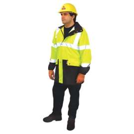 Breathable Foul Weather Coats, X-Large, Yellow