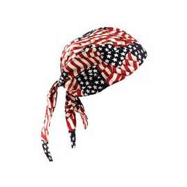 Tuff Nougies Deluxe Tie Hats, One Size, Wavy Flag