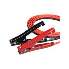 ProSource Booster Cable, 6 AWG Wire, 4-Conductor, Clamp, Clamp, Stranded, Red/Black Sheath