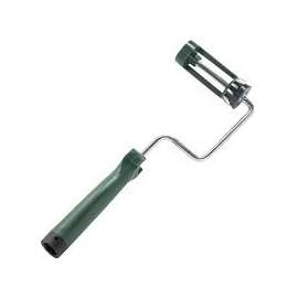 WOOSTER SHERLOCK R017-4 Roller Frame, 4 in L Roller, Polypropylene Handle, Threaded Handle, Green Handle