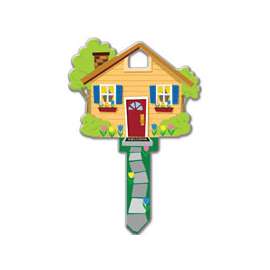 Lucky Line Key Shapes Series B105K Key Blank, Brass, Enamel, For: Kwikset Locks