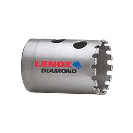 Lenox Diamond 1211722DGHS Hole Saw, 1-3/8 in Dia, 1-5/8 in D Cutting