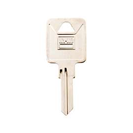 HY-KO 11010TM3 Key Blank, Brass, Nickel, For: Trimark Cabinet, House Locks and Padlocks