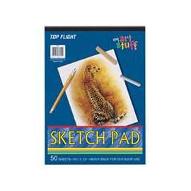 Top Flight 4807103 Sketch Pad, Drawing Sheet, 8-3/4 in L x 12 in W Sheet, 50-Sheet