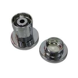 ProSource Shower Rod Flange, Adjustable, ABS/Rubber, Silver, For: 1 in OD Shower Rod