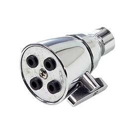Danco 89202 Shower Head, 1.5 gpm, 1/2 in Connection, IPS, Brass, Chrome
