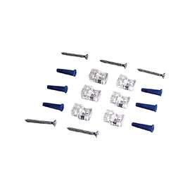 ProSource PH-122280-PS Mirror Holder, Plastic, Clear, Clear, Screw Mounting