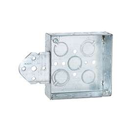 RACO 193 Welded Box, 14 -Knockout, 1/2 in Knockout, Galvanized Steel, Silver, Flush Mounting