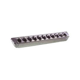 Miller 9822 Poultry Ground Feeder, 22-Compartment, Rolled Edge, Steel, Galvanized