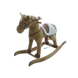 Santas Forest Animated Rocking Horse, 29 In