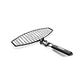 GrillPro 21015 Large Fish Basket, Non-Stick, Chrome