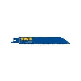IRWIN 372614P5 Reciprocating Saw Blade, 3/4 in W, 6 in L, 14 TPI, Bi-Metal Cutting Edge