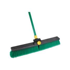 Quickie Super Bulldozer 00628 Push Broom, Polypropylene Bristle, Steel Handle