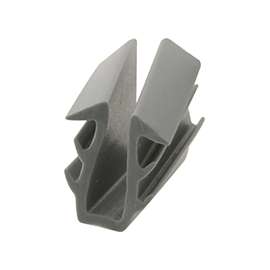 Make-2-Fit P 7735 Glass Glazing Channel, 5/32 to 1/4 in W, 200 ft L, Vinyl, Gray