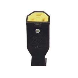 Eaton Wiring Devices SA993 Electrical Connector, 2 -Pole, 15 A, 125 V, NEMA: NEMA 5-15, Black