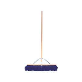 BIRDWELL 6024-4 Street/Barn Broom, 4-1/2 in L Trim, Polypropylene Bristle, Hardwood Handle