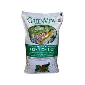 GreenView 21-301925 Plant Fertilizer, 40 lb Bag, Granular, 10-10-10 N-P-K Ratio