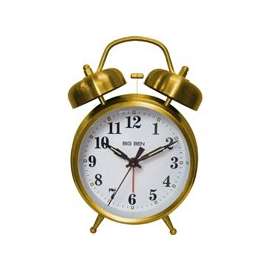 BIG BEN 70010G Alarm Clock, Gold Case