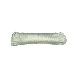 Ben-Mor 60013 Rope, 3/16 in, 100 ft L, Polyester, White