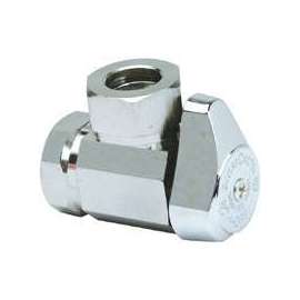 BrassCraft G23301X CD Stop Valve, 1/2 x 7/16 in Connection, FIP x Compression, 125 psi Pressure, Brass Body