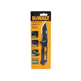 DeWALT DWHT10272 Pocket Knife, 3-1/2 in L Blade, Stainless Steel Blade, Lightweight Slim Handle, Black/Yellow Handle