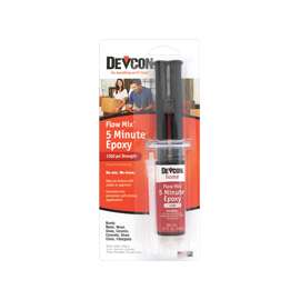 Devcon 20445 Epoxy Adhesive, Amber, Liquid, 0.47 oz Syringe