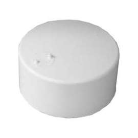 IPEX 414263BC Sewer Pipe Cap, 3 in, Hub, PVC, White