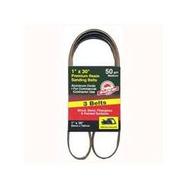 Gator 3212 Sanding Belt, 1 in W, 30 in L, 50 Grit, Coarse, Aluminum Oxide Abrasive