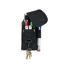 CLC 1105 Cell Phone/Tool Holder, Polyester, Black/Brown