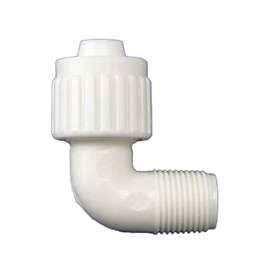 Flair-It PEXLOCK 16810 Pipe Elbow, 1/2 x 3/8 in, MPT, 90 deg Angle