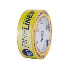 IPG WST2455 Masking Tape, 60 yd L, 0.94 in W, Rubber Adhesive, Yellow