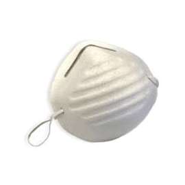 ProSource TGE-DM01 Disposable Dust Mask, 5-1/4 in L x 4-1/4 in W Mask, Polypropylene Facepiece, White