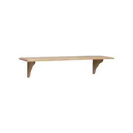 Knape & Vogt 2110U9.5X35 Straight Shelf Kit, 50 lb, 1-Shelf, 35 in L, 9-1/2 in W, Solid Pine