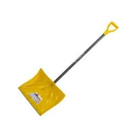 GARANT APM18KDRU Snow Shovel, 18 in W Blade, 13-1/2 in L Blade, Polyethylene Blade, Wood Handle, 51 in OAL