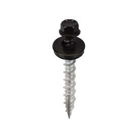 Acorn International SW-MW15BK250 Screw, #9 Thread, High-Low, Twin Lead Thread, Hex Drive, Self-Tapping, Type 17 Point