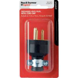15A BLK Resid RND Plug