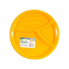 FLP Easy-Pack Series 8032 3-Section Dinner Tray, Plastic