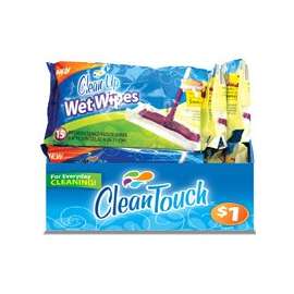 FLP Clean-Up 8863 Wet Floor Wipes, 8 in L, 11-1/2 in W