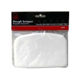 CHEF CRAFT 20808 Dough Scraper, 6 in L, 4 in W, Plastic, White