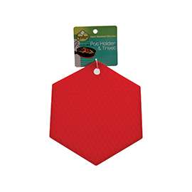FLP Hometown Gourmet 6069 Pot Holder and Trivet, Silicone