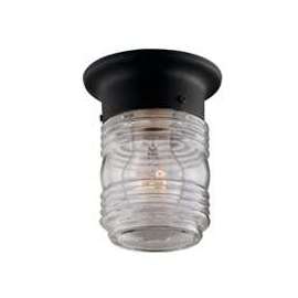 Boston Harbor Porch Light, 120 V, 60 W, A19 or CFL Lamp, Steel Fixture, Black, Black Fixture
